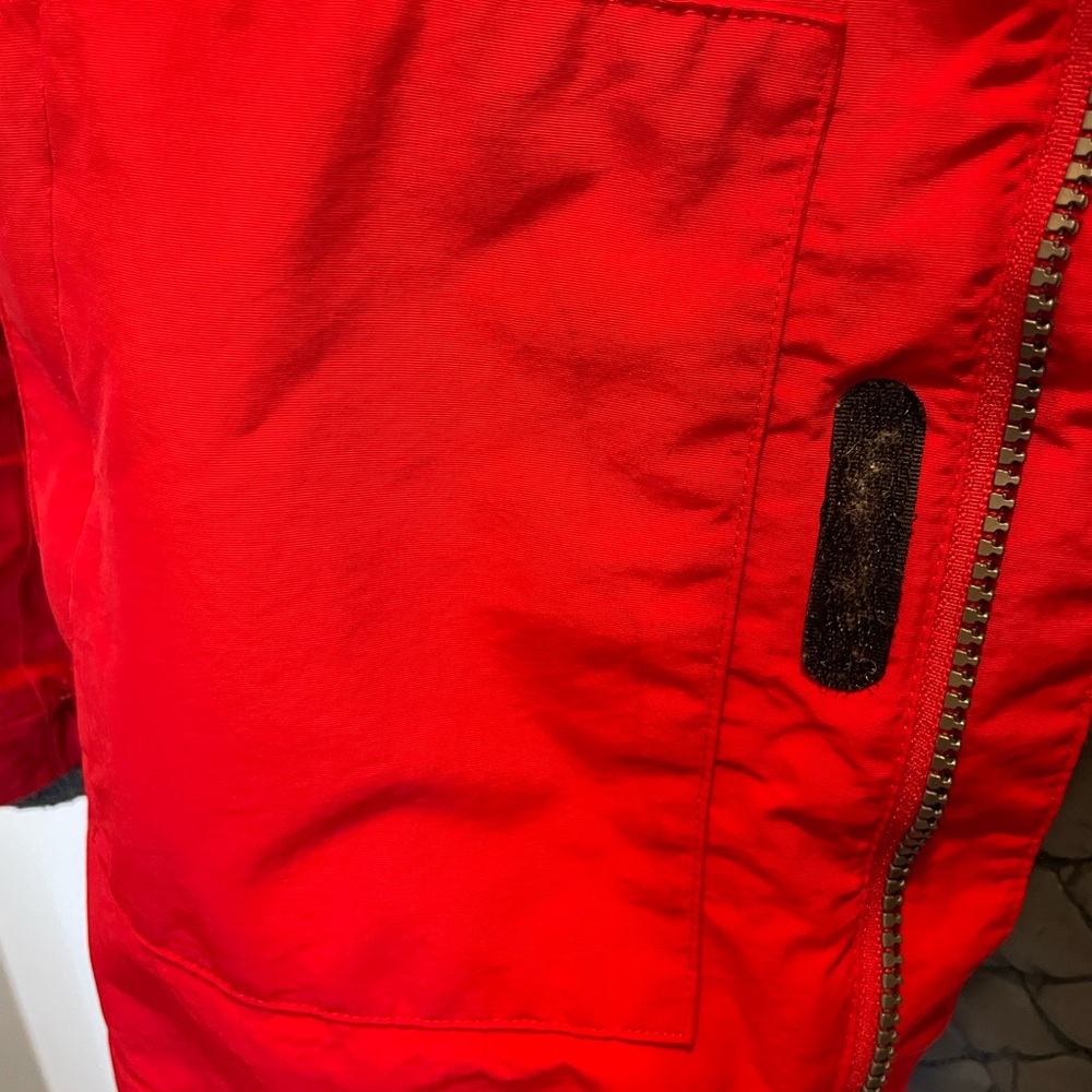 Lands End Red and Black Hooded Winter Jacket. Kids L 14-16 - Picture 8 of 9